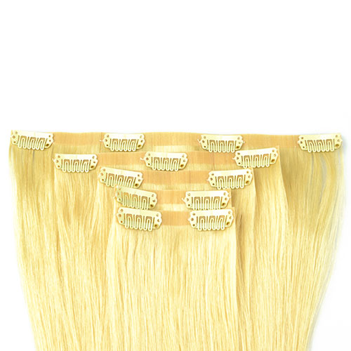 skin weft clip-on